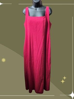 ✨Nwt Red Abercrombie And Fitch Mila Stretch Midi Dress XL